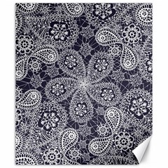 Flowers mandala ornament Canvas 20  x 24 