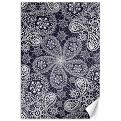 Flowers Mandala Ornament Canvas 20  X 30  by goljakoff