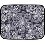 Flowers mandala ornament Fleece Blanket (Mini) 35 x27  Blanket