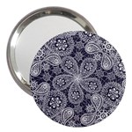 Flowers mandala ornament 3  Handbag Mirrors Front