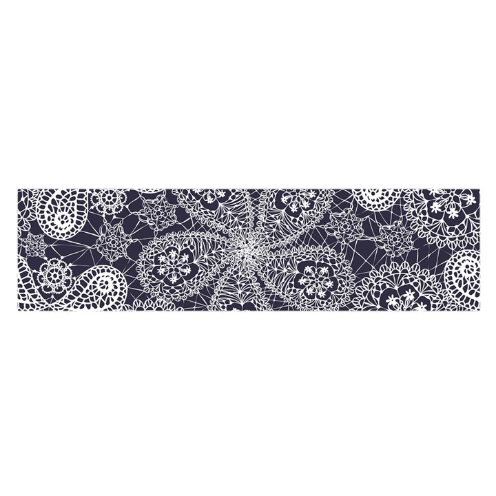 Flowers mandala ornament Satin Scarf (Oblong)