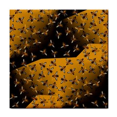 Pattern Abeilles Tile Coaster