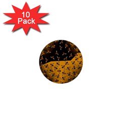 Pattern Abeilles 1  Mini Buttons (10 pack) 