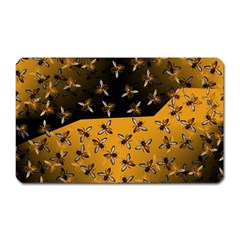 Pattern Abeilles Magnet (rectangular) by kcreatif