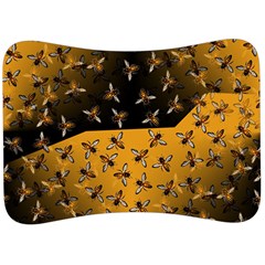 Pattern Abeilles Velour Seat Head Rest Cushion