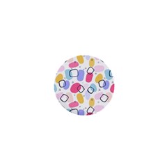 Watercolor Circles  Abstract Watercolor 1  Mini Buttons by SychEva