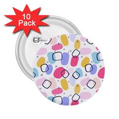 Watercolor Circles  Abstract Watercolor 2 25  Buttons (10 Pack)  by SychEva