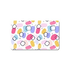 Watercolor Circles  Abstract Watercolor Magnet (name Card) by SychEva