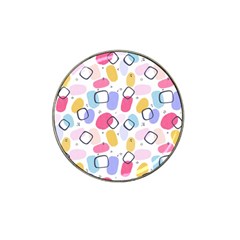 Watercolor Circles  Abstract Watercolor Hat Clip Ball Marker (4 Pack) by SychEva