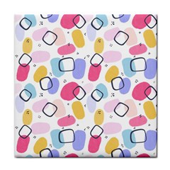 Watercolor Circles  Abstract Watercolor Face Towel by SychEva