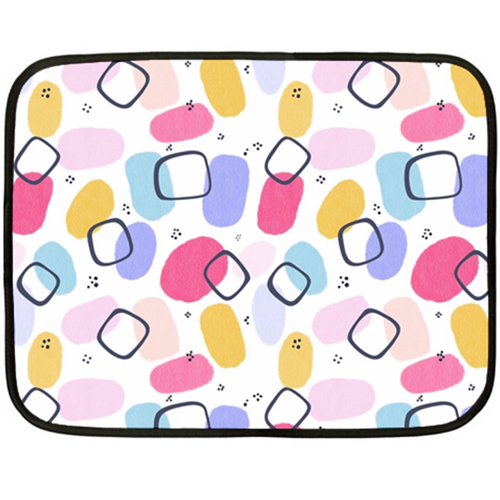 Watercolor circles. Abstract watercolor Double Sided Fleece Blanket (Mini) 