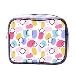 Watercolor Circles  Abstract Watercolor Mini Toiletries Bag (one Side) by SychEva