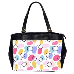 Watercolor Circles  Abstract Watercolor Oversize Office Handbag (2 Sides) by SychEva