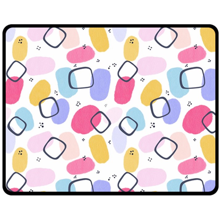 Watercolor circles. Abstract watercolor Fleece Blanket (Medium) 