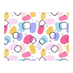 Watercolor Circles  Abstract Watercolor Double Sided Flano Blanket (mini)  by SychEva