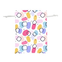 Watercolor Circles  Abstract Watercolor Lightweight Drawstring Pouch (l) by SychEva