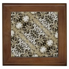 Vintage Ornate Interlace Pattern Framed Tile by dflcprintsclothing