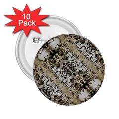 Vintage Ornate Interlace Pattern 2 25  Buttons (10 Pack)  by dflcprintsclothing