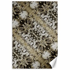 Vintage Ornate Interlace Pattern Canvas 24  X 36 