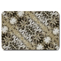 Vintage Ornate Interlace Pattern Large Doormat  by dflcprintsclothing