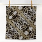 Vintage Ornate Interlace Pattern Face Towel Front