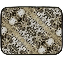 Vintage Ornate Interlace Pattern Double Sided Fleece Blanket (mini) 