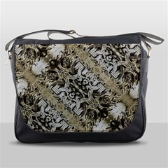 Vintage Ornate Interlace Pattern Messenger Bag by dflcprintsclothing