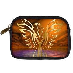 Pheonix Rising Digital Camera Leather Case by icarusismartdesigns