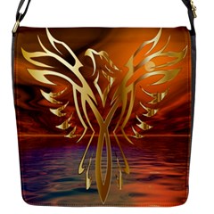 Pheonix Rising Flap Closure Messenger Bag (s) by icarusismartdesigns