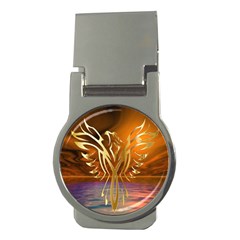 Pheonix Rising Money Clips (round)  by icarusismartdesigns