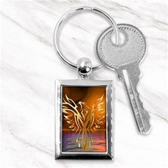 Pheonix Rising Key Chain (rectangle) by icarusismartdesigns