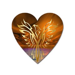 Pheonix Rising Heart Magnet by icarusismartdesigns