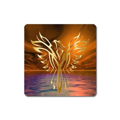 Pheonix Rising Square Magnet by icarusismartdesigns