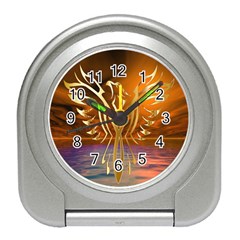 Pheonix Rising Travel Alarm Clock by icarusismartdesigns