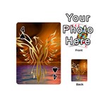 Pheonix Rising Playing Cards 54 Designs (Mini) Front - Spade4