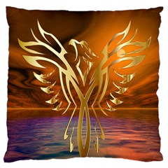 Pheonix Rising Large Cushion Case (one Side) by icarusismartdesigns