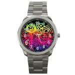 Abstract Jungle Sport Metal Watch Front