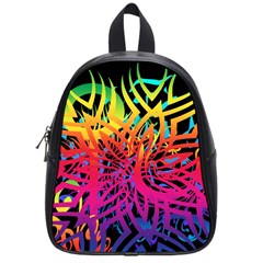 Abstract Jungle School Bag (small) by icarusismartdesigns