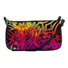 Abstract Jungle Shoulder Clutch Bag