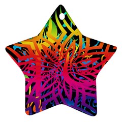 Abstract Jungle Ornament (star)