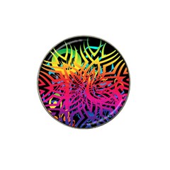 Abstract Jungle Hat Clip Ball Marker (4 Pack)