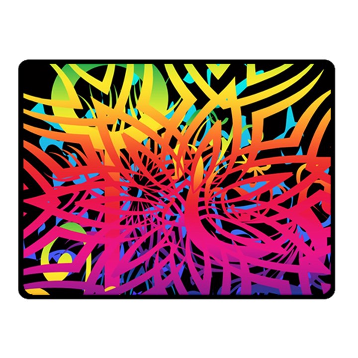 Abstract Jungle Fleece Blanket (Small)