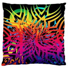 Abstract Jungle Large Cushion Case (two Sides)