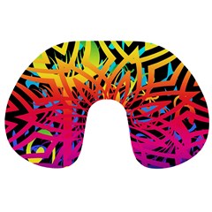 Abstract Jungle Travel Neck Pillow