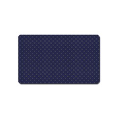 Motif Abstrait Bleu Fonce Magnet (name Card) by kcreatif