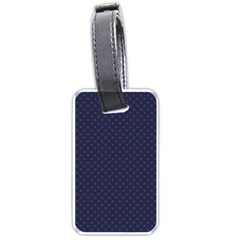 Motif Abstrait Bleu Fonce Luggage Tag (one Side) by kcreatif