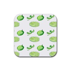 Lemon Rubber Coaster (square)  by Sparkle