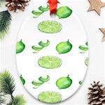 Lemon Oval Ornament (Two Sides) Back