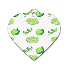 Lemon Dog Tag Heart (one Side) by Sparkle