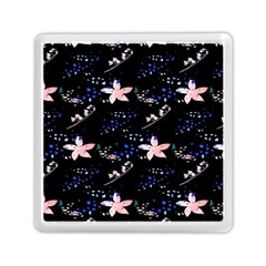 Sparkle Floral Memory Card Reader (square) by Sparkle